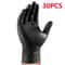 HeavyDuty Black Nitrile Gloves 8Mil Diamond Grip Disposable Work Gloves 7