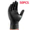 HeavyDuty Black Nitrile Gloves 8Mil Diamond Grip Disposable Work Gloves 8