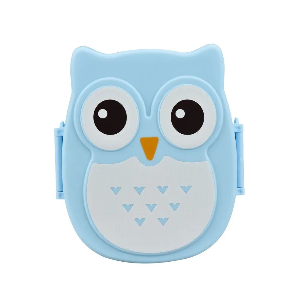 Cartoon Owl Kids Lunch Box Bento Microwave Safe Cute School Food Container 3