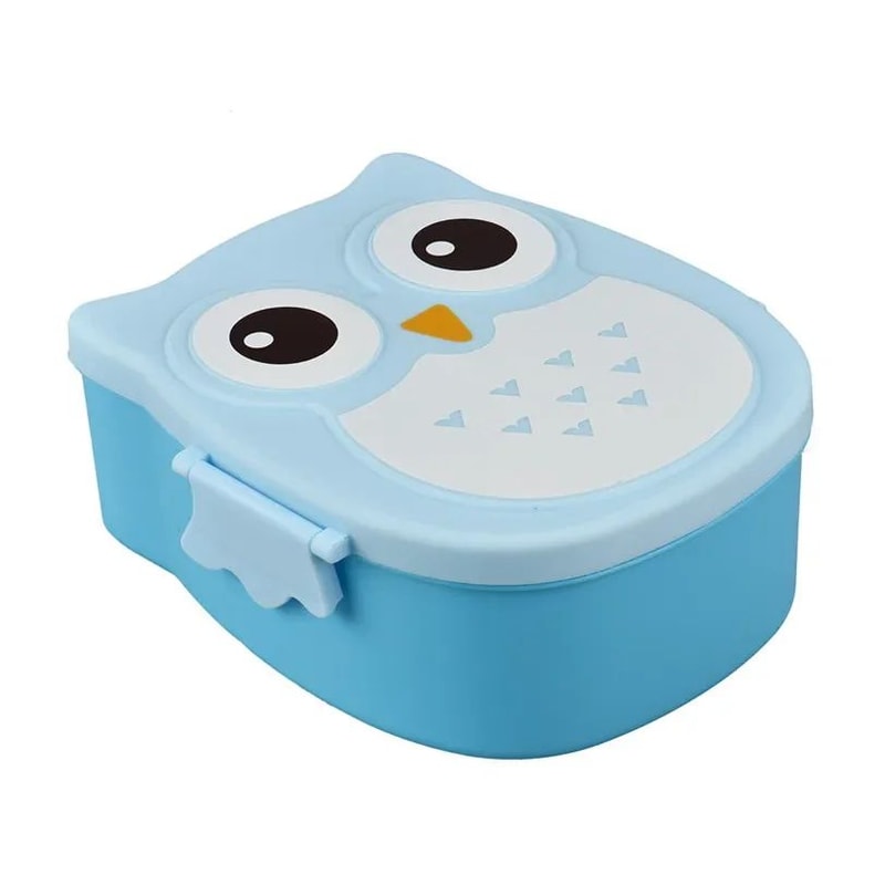 Cartoon Owl Kids Lunch Box Bento Microwave Safe Cute School Food Container 7