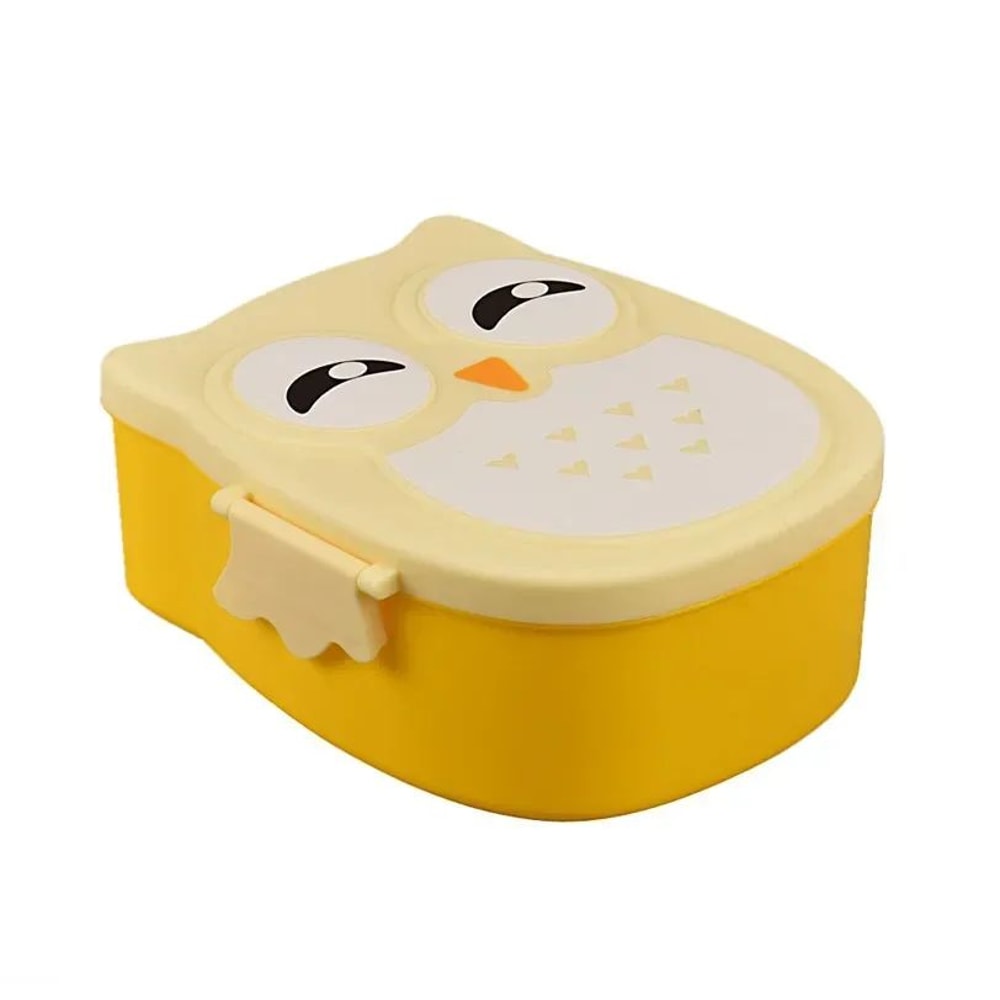 Cartoon Owl Kids Lunch Box Bento Microwave Safe Cute School Food Container 8