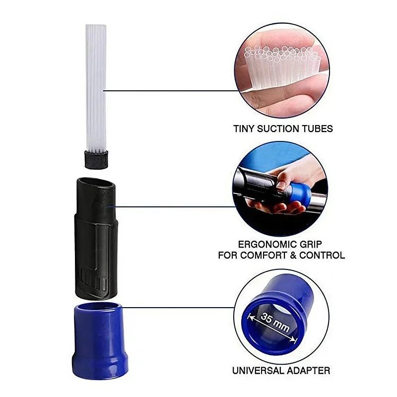 MultiTube Keyboard Vacuum Attachment For Car Vents And Tight Gaps 2