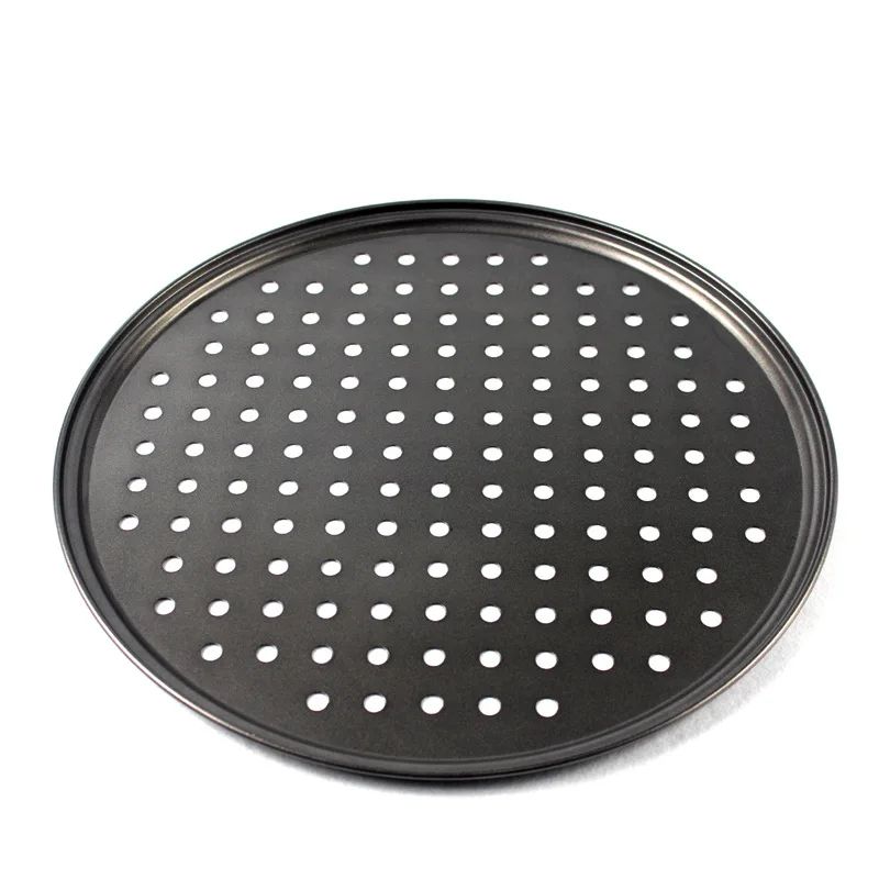 CrispyCrust Pro Nonstick Pizza Crisper Tray Carbon Steel Perforated Pizza Pan 4