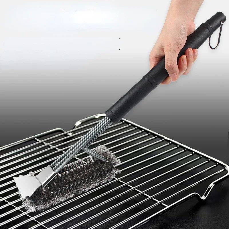18 Inch Grill Brush And Scraper HeavyDuty Stainless Steel Grill Brush For Fast BBQ Cleaning 1