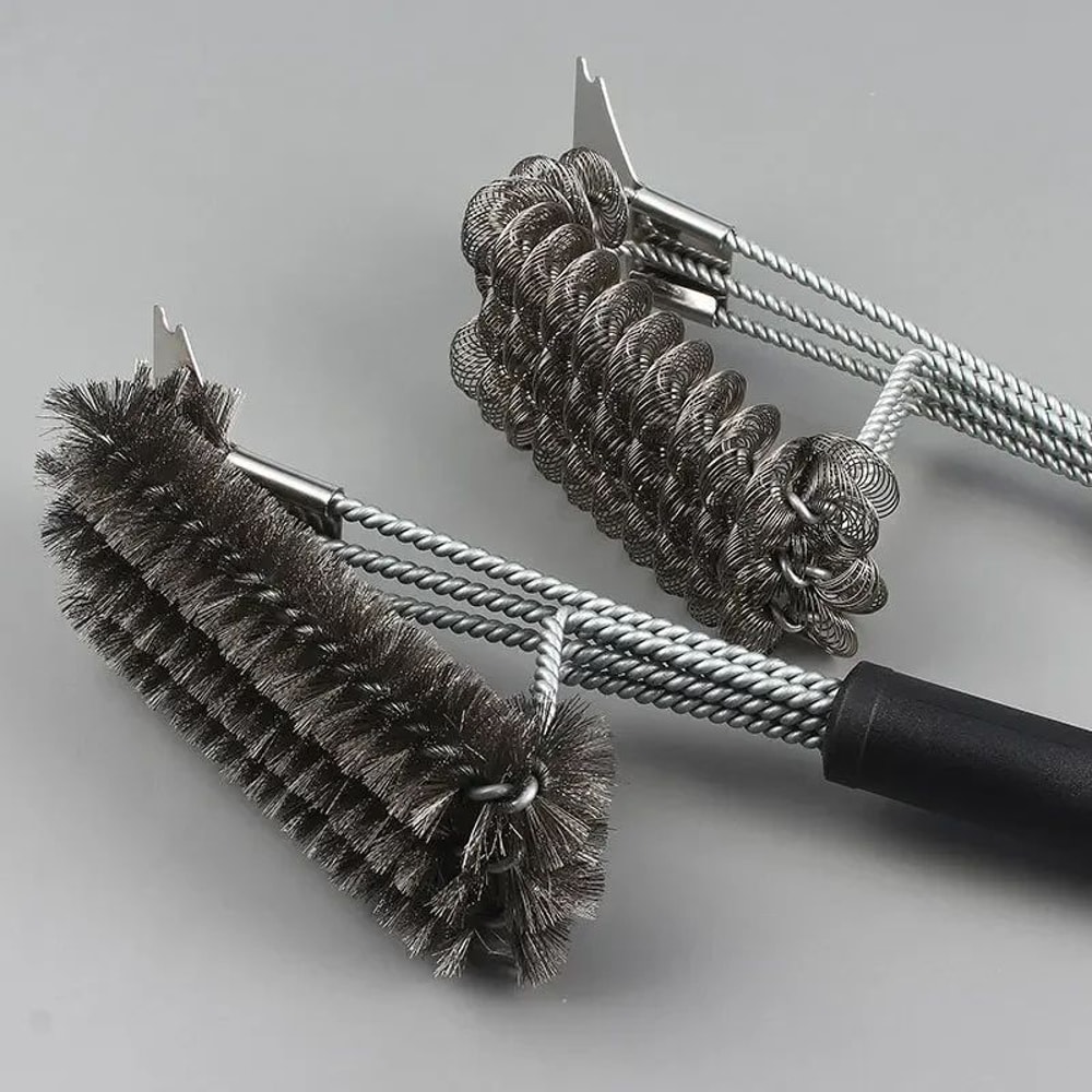 18 Inch Grill Brush And Scraper HeavyDuty Stainless Steel Grill Brush For Fast BBQ Cleaning 2