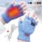USB Heated Gloves Rechargeable Hand Warmer Mittens For Skiing Work And Cold Days 1