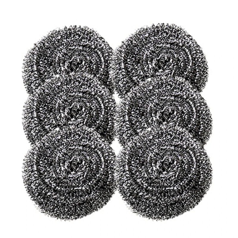 Stainless Steel Scrubber Pad Set For Kitchen And Bathroom Deep Cleaning 6