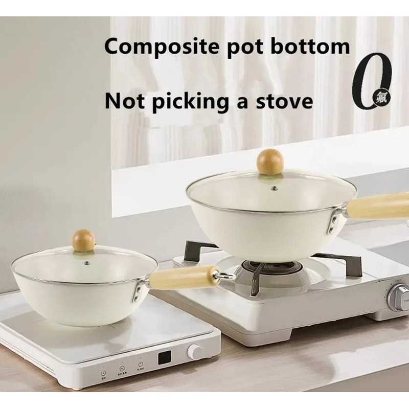 Ceramic Non Stick Pan Deep Skillet Wok For Induction And Gas Stoves 1