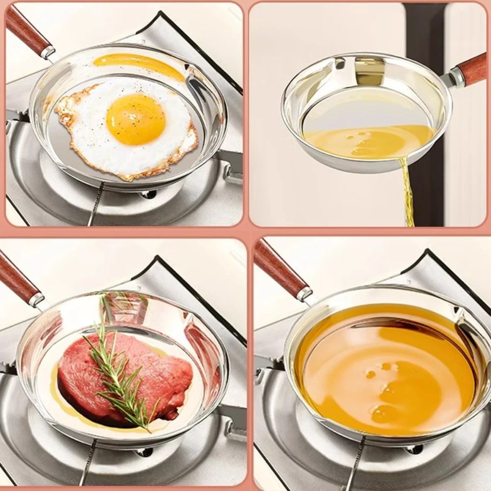 Mini Stainless Steel Frying Pan 316 Steel Small Egg Pan For Compact Cooking 1