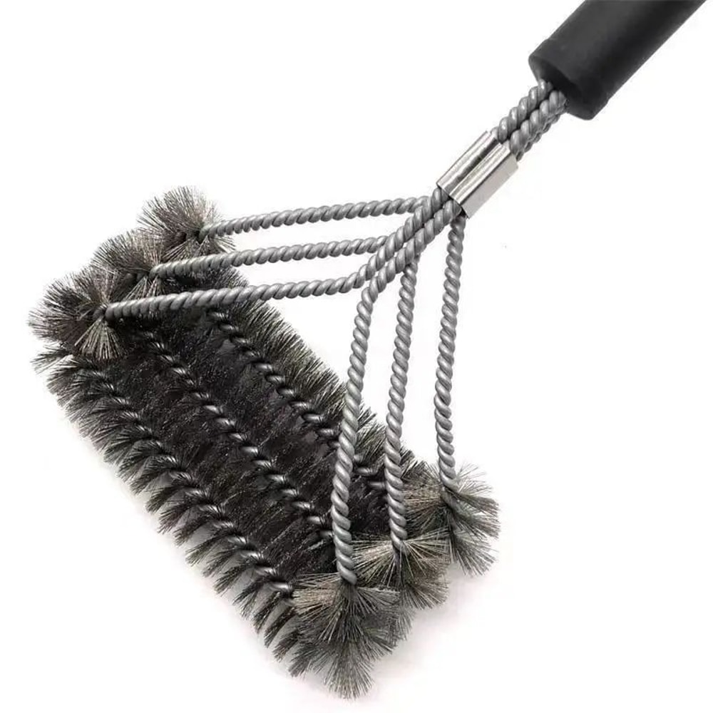 BristleFree Grill Brush And Scraper With 18Inch Handle For Safe BBQ Cleaning 4