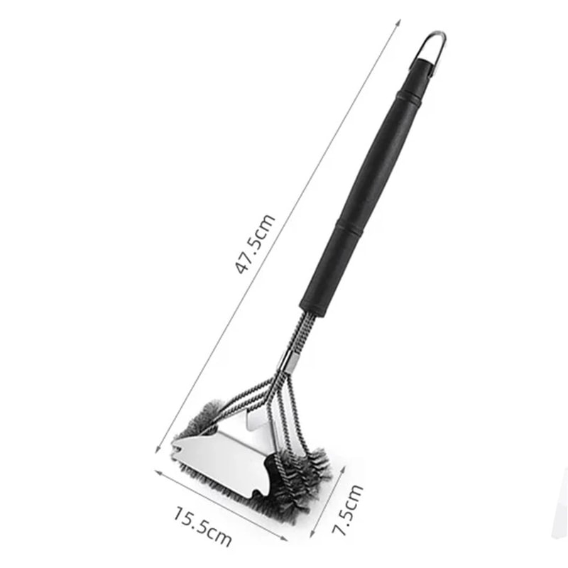 BristleFree Grill Brush And Scraper With 18Inch Handle For Safe BBQ Cleaning 5