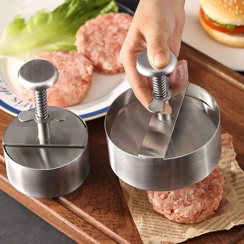 Adjustable Stainless Steel Burger Patty Maker Press For Perfect Homemade Patties 1