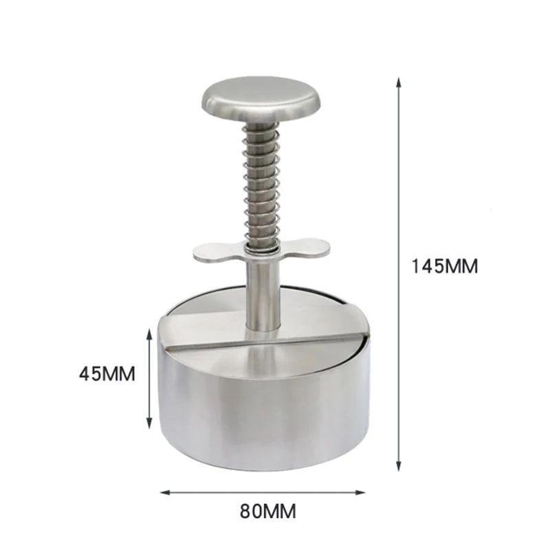 Adjustable Stainless Steel Burger Patty Maker Press For Perfect Homemade Patties 6