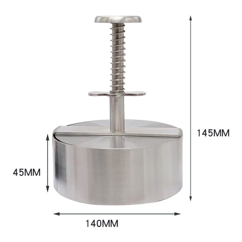 Adjustable Stainless Steel Burger Patty Maker Press For Perfect Homemade Patties 9