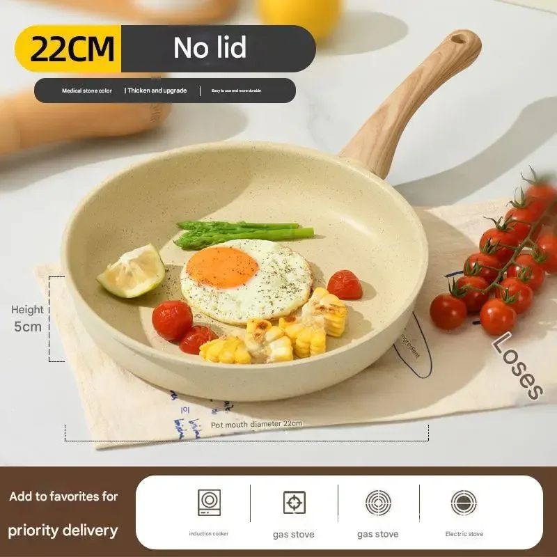 Premium Maifan Stone Nonstick Frying Pan Induction Wok Pan 5