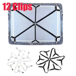 12-clip bed sheet clips adjustable sheet fasteners for bedding, sofa covers and blankets