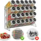 4 Tier Spice Rack Organizer Wall Mounted Carbon Steel Pantry Shelf 0