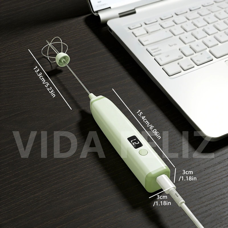 Rechargeable Handheld Milk Frother Portable Coffee Frother Electric Drink Mixer 4