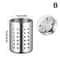 Stainless Steel Cutlery Holder With Drain Tray Chopstick Organizer 7