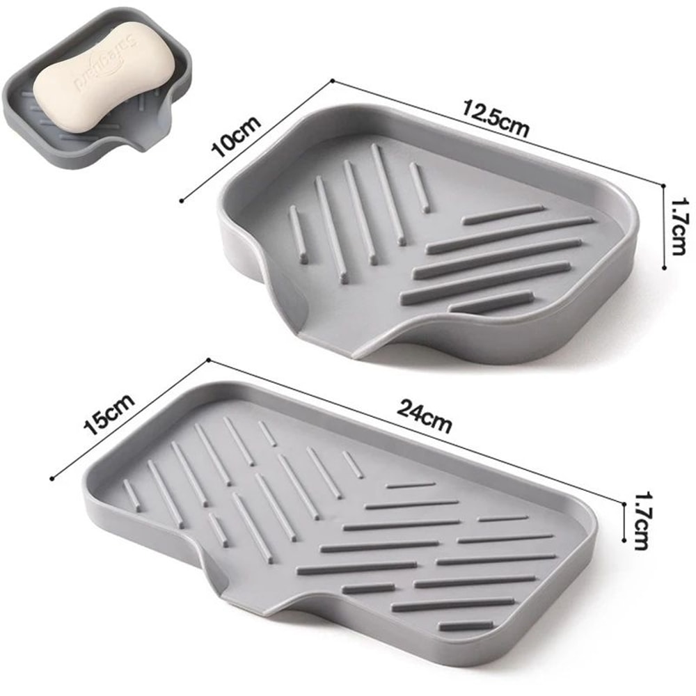 QuickDry Kitchen Sink Sponge Holder Caddy Organizer 2