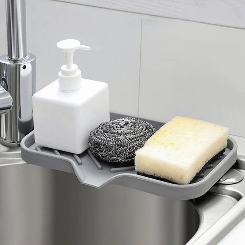 QuickDry Kitchen Sink Sponge Holder Caddy Organizer 3