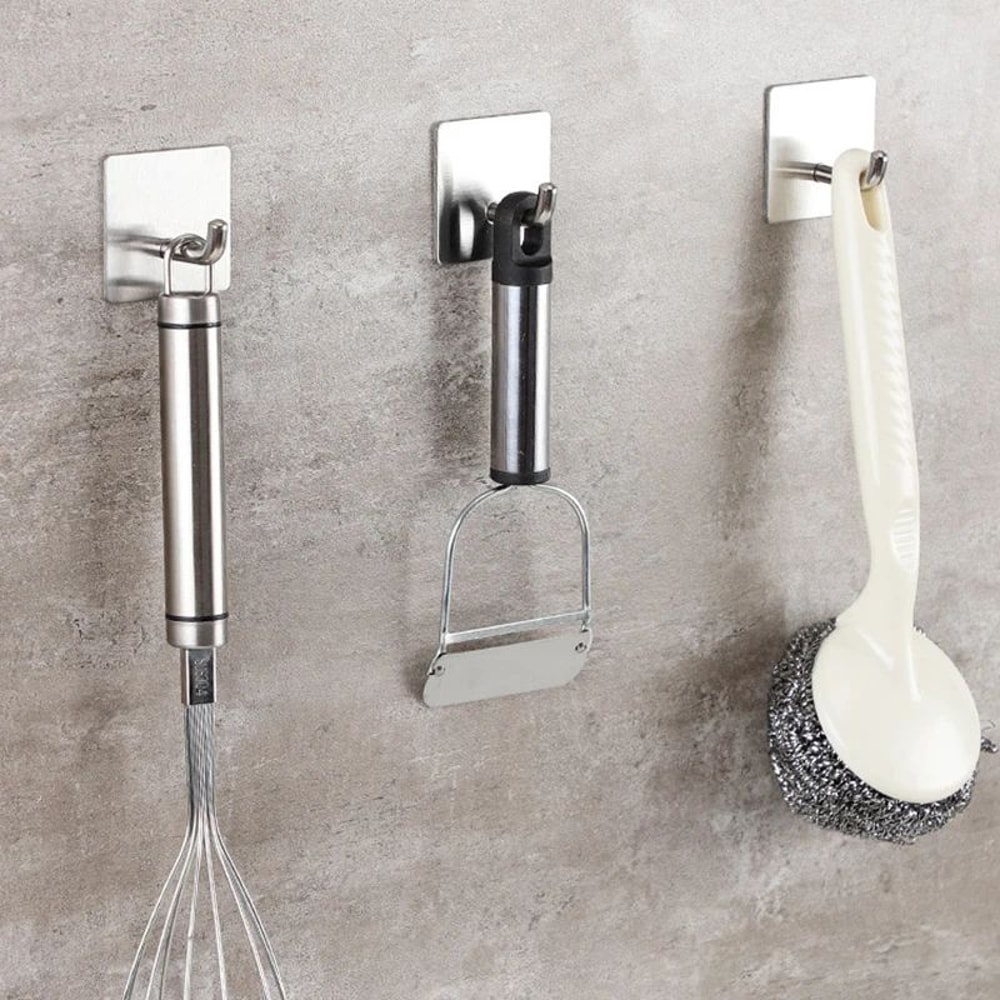 Stainless Steel Kitchen Sponge Holder For Sink Wall Mount With Drain Design 5