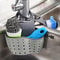 Stainless Steel Sink Sponge Holder Kitchen Sink Organizer With Drain Tray 0