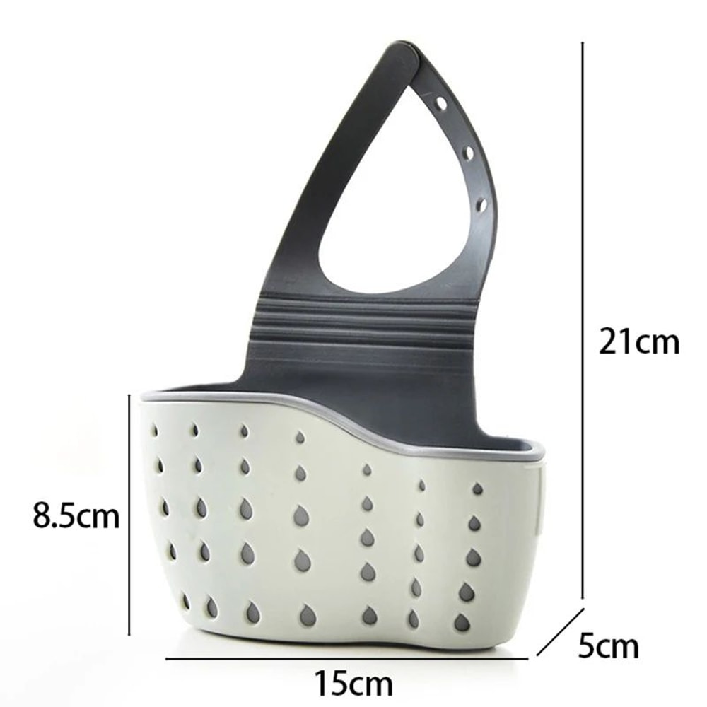 Stainless Steel Sink Sponge Holder Kitchen Sink Organizer With Drain Tray 5