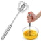 4Speed Manual Hand Mixer BatteryFree Handheld Blender For Baking Cooking 0