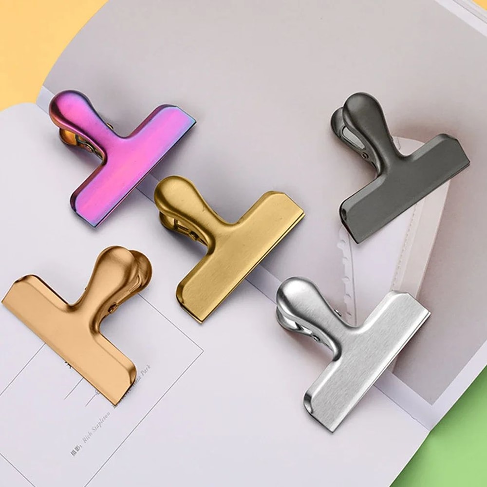 FreshLock Stainless Steel Bag Clips For Food Bags Snacks And Papers 1