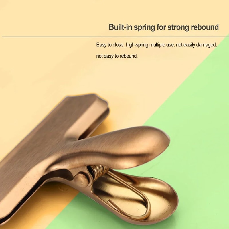 FreshLock Stainless Steel Bag Clips For Food Bags Snacks And Papers 3