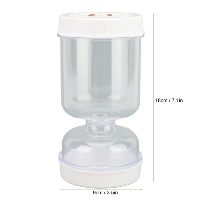 Flip Drain Pickle Jar With Strainer Leakproof Hourglass Olive Separator Container 1