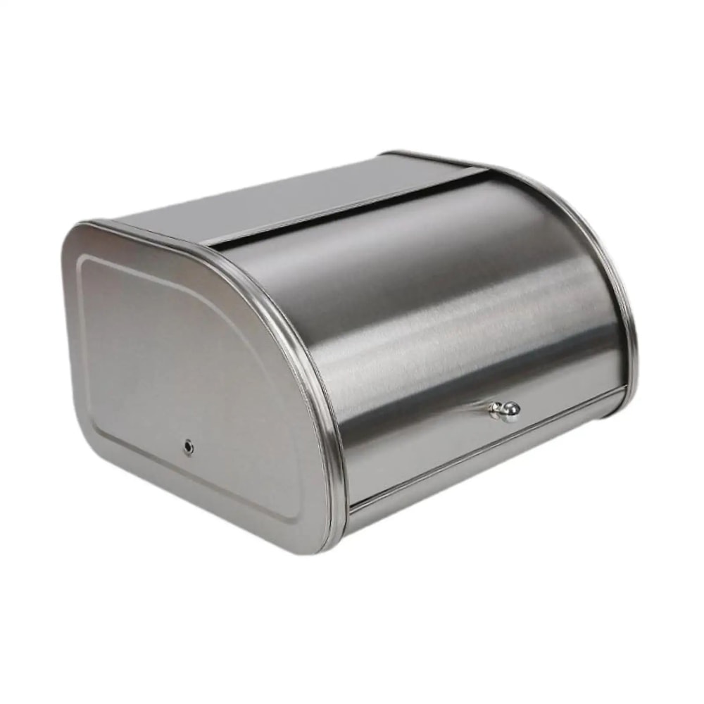 Rustic Metal Bread Box For Kitchen Counter Large Capacity Bread Storage Container 6
