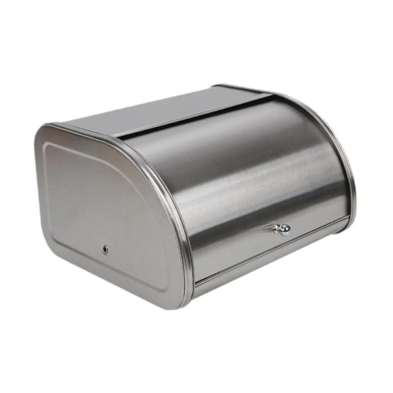 Rustic Metal Bread Box For Kitchen Counter Large Capacity Bread Storage Container 6
