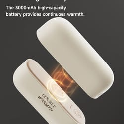 2-in-1 magnetic rechargeable hand warmer portable pocket heater