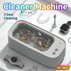 360° ultrasonic cleaner machine for jewelry, glasses & everyday essentials