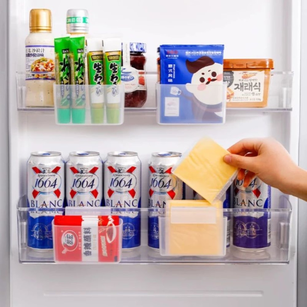 Multifunction Refrigerator Side Door Organizer Bin For Small Items 1