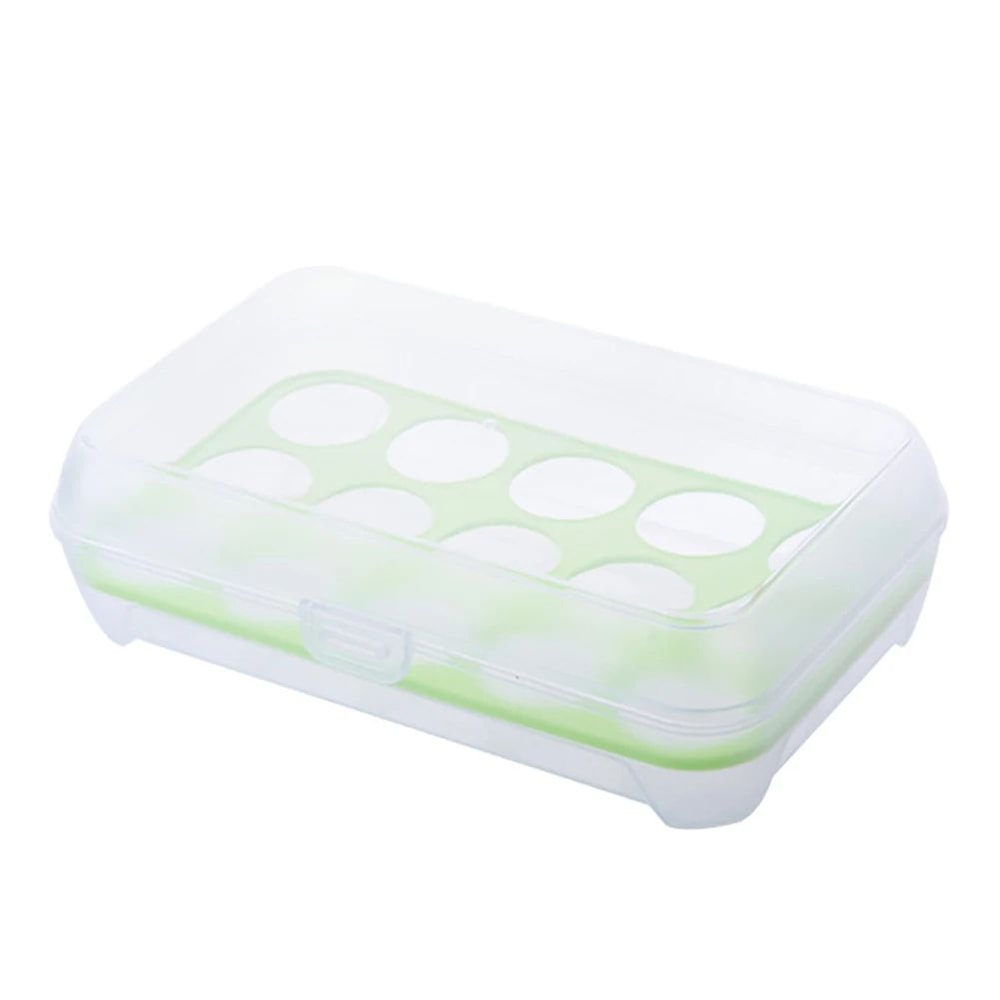 Premium Stackable Egg Storage Container With Lid Shockproof Egg Holder For Fridge Organizer 9