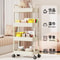 Rolling Storage Cart With Handle MultiLayer Kitchen Storage Trolley Organizer 3