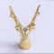 Gold And White Elephant Statues Set For Shelves And Modern Home Decor 12