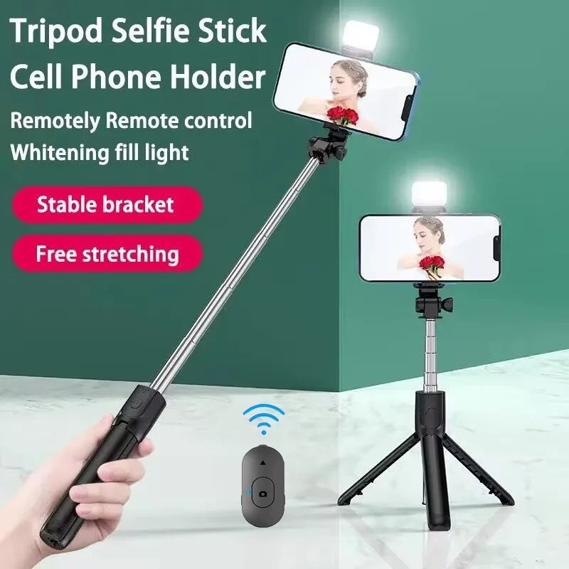 AllinOne Bluetooth Selfie Stick Tripod With Wireless Remote For IPhone Android 1