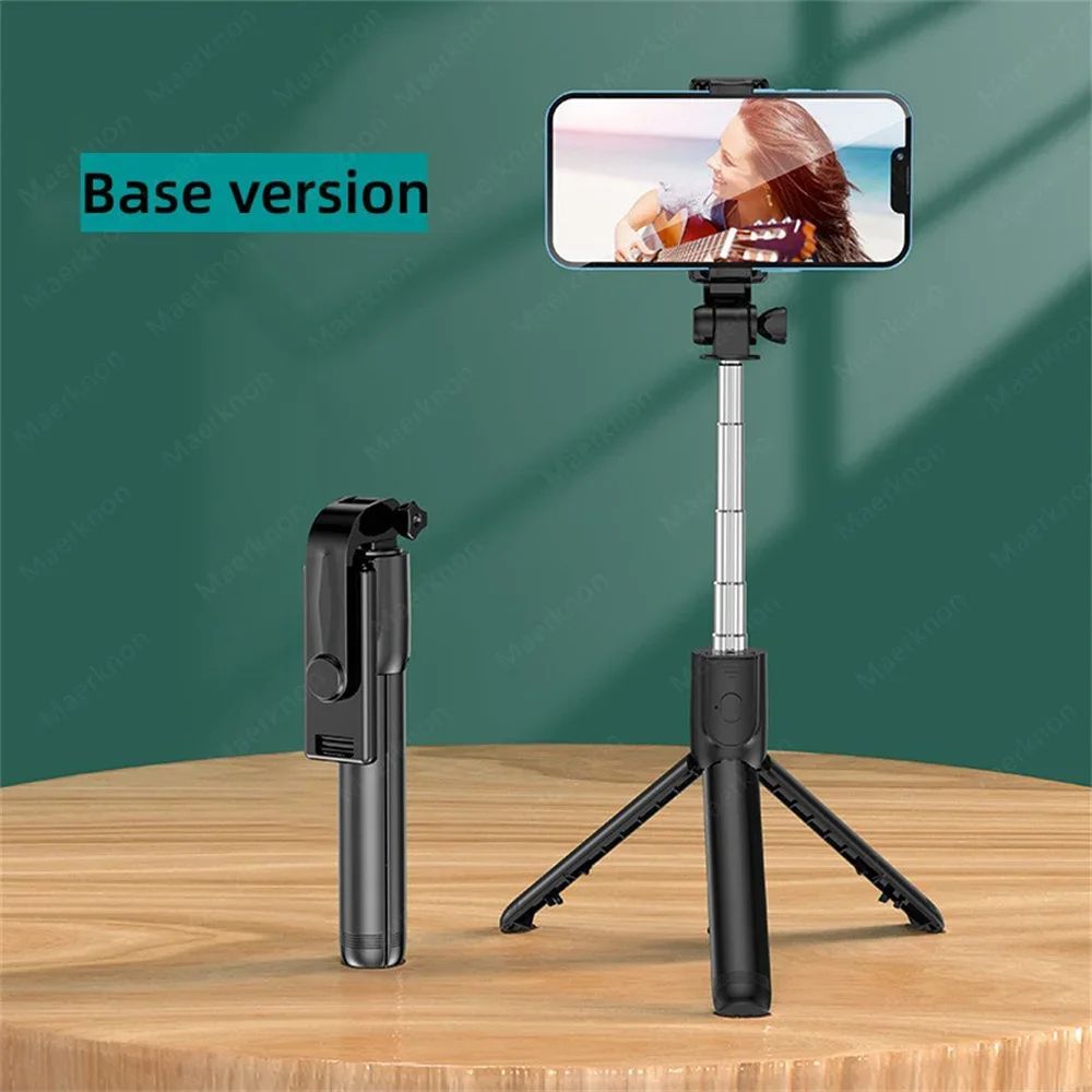 AllinOne Bluetooth Selfie Stick Tripod With Wireless Remote For IPhone Android 8