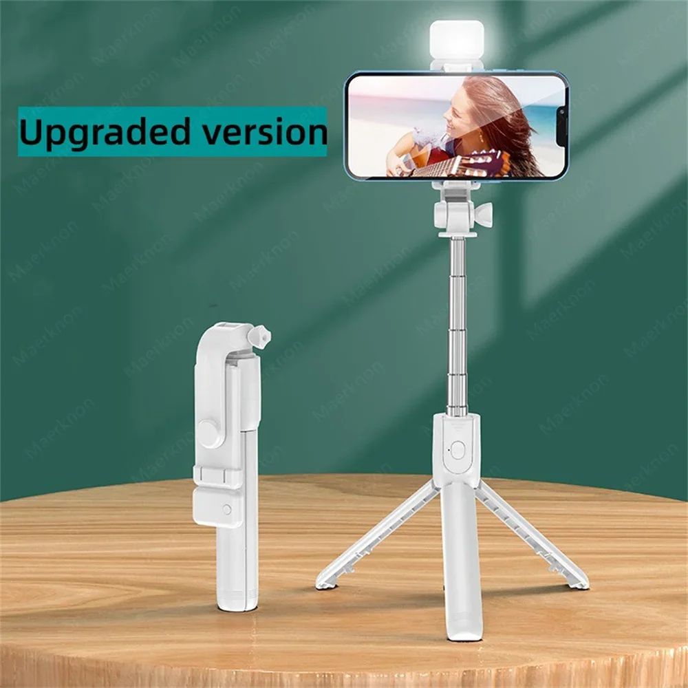 AllinOne Bluetooth Selfie Stick Tripod With Wireless Remote For IPhone Android 9