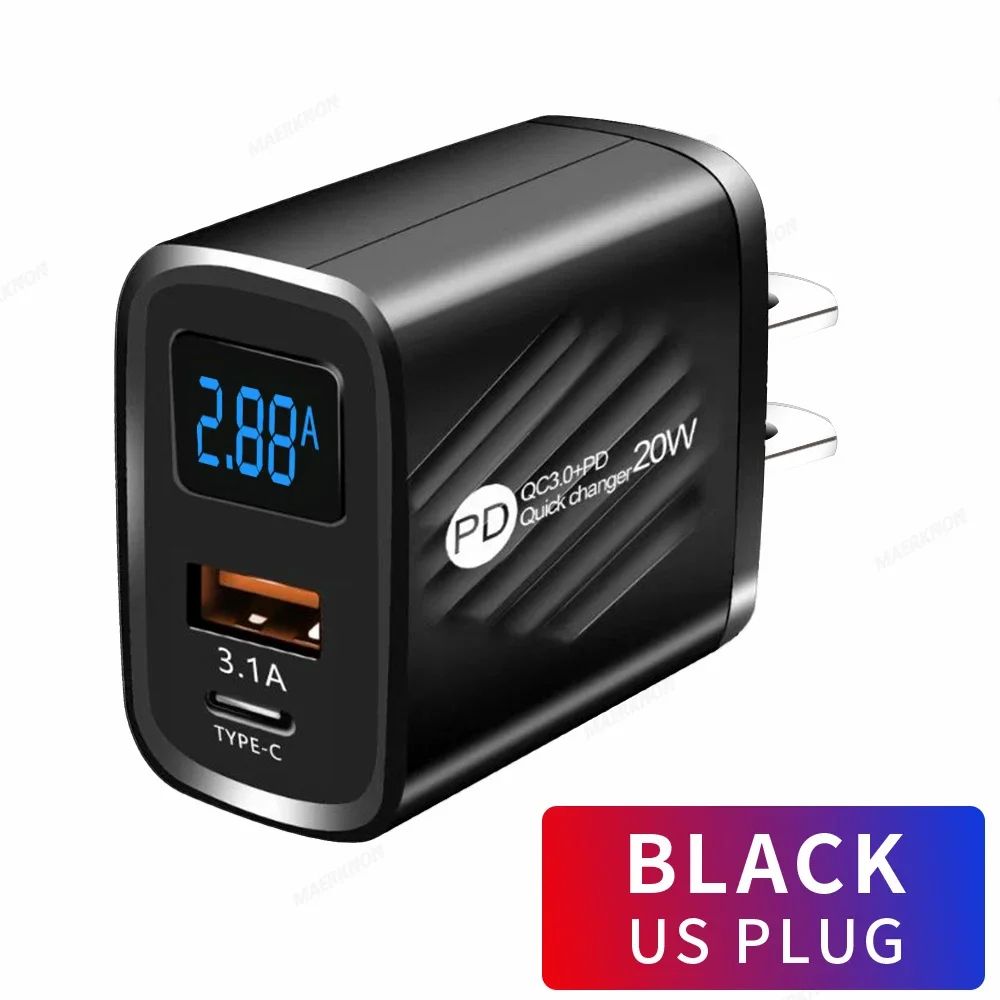 20W USBC PD Fast Charger Wall Adapter For IPhone Android 10