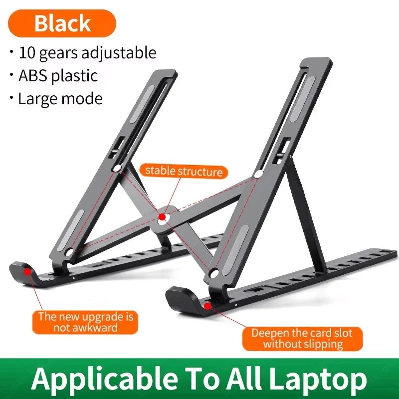 ErgoLift Adjustable Laptop Stand Portable Foldable Ergonomic Laptop Riser 10