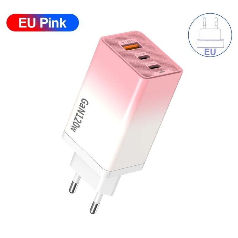 120W GaN MultiPort Fast Charger With USBC PD Smart Power Distribution 5