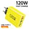 120W USB C Charger MultiPort Fast Charging Adapter For IPhone Samsung More 9