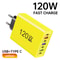 120W USB C Charger MultiPort Fast Charging Adapter For IPhone Samsung More 9
