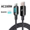 100W USBC Cable With Digital Display PD Fast Charging USBC Cable For Phones Laptops 6