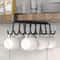 Double Row Adhesive Wall Hooks Kitchen Hanging Rack Organizer 0